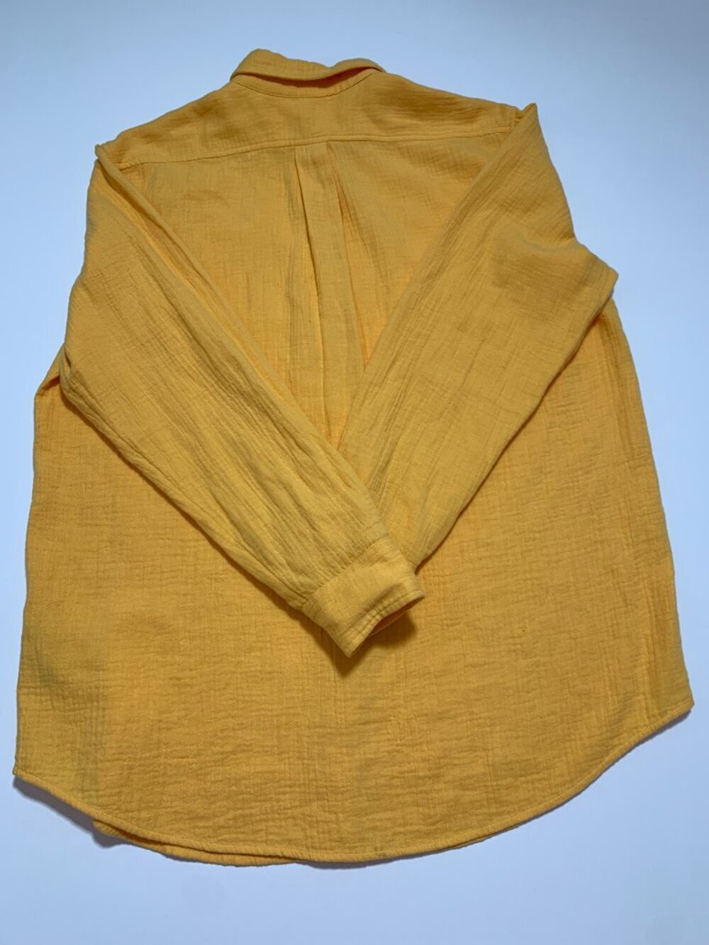 Wilfred Free Organic Cotton Blouse in Yellow Size S oversized - Picture 9 of 9